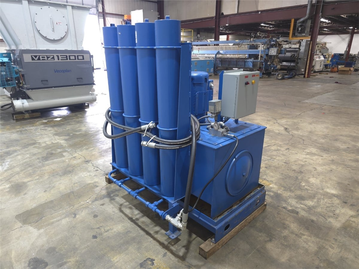 10 HP MGB, hydraulic power unit, (4) Parker accumulators, 5 gallon each, 4000 max psi, 1770 RPM, Fr.215TC - Image 8