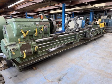 32" x 228" Monarch #27N, engine lathe, 2.25" bore, 30 HP, 6-303 RPM, 24" 4-jaw chuck, (2) Steady Rest - Image 1