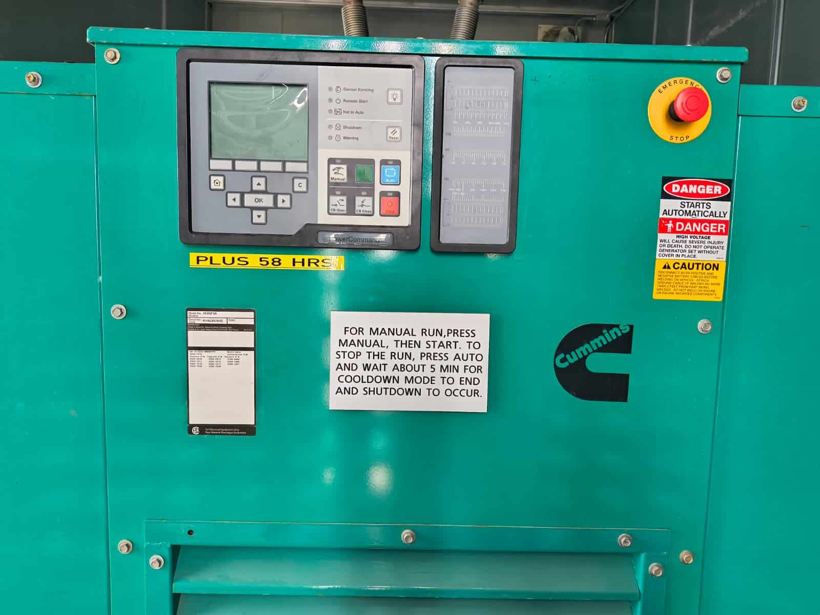 450 KW Cummins #GFGA, Natural Gas Generator, 120/208 Volt, 1800 RPM, 1600 amp Square D Masterpact breaker - Image 7