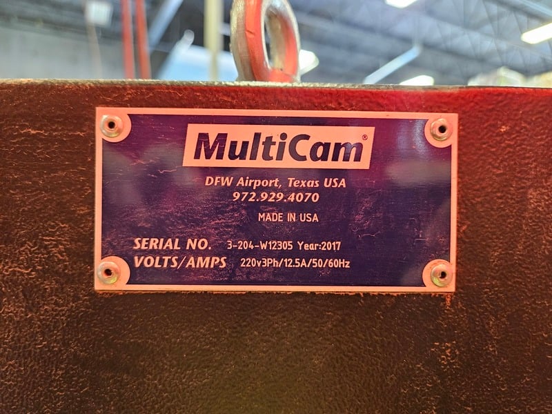 Multicam #3-204-W, CNC Waterjet, 5' x 10' table, 50 HP KMT high pressure pump, 60,000 psi, 220 Volt, 3PH, 2017 - Image 2