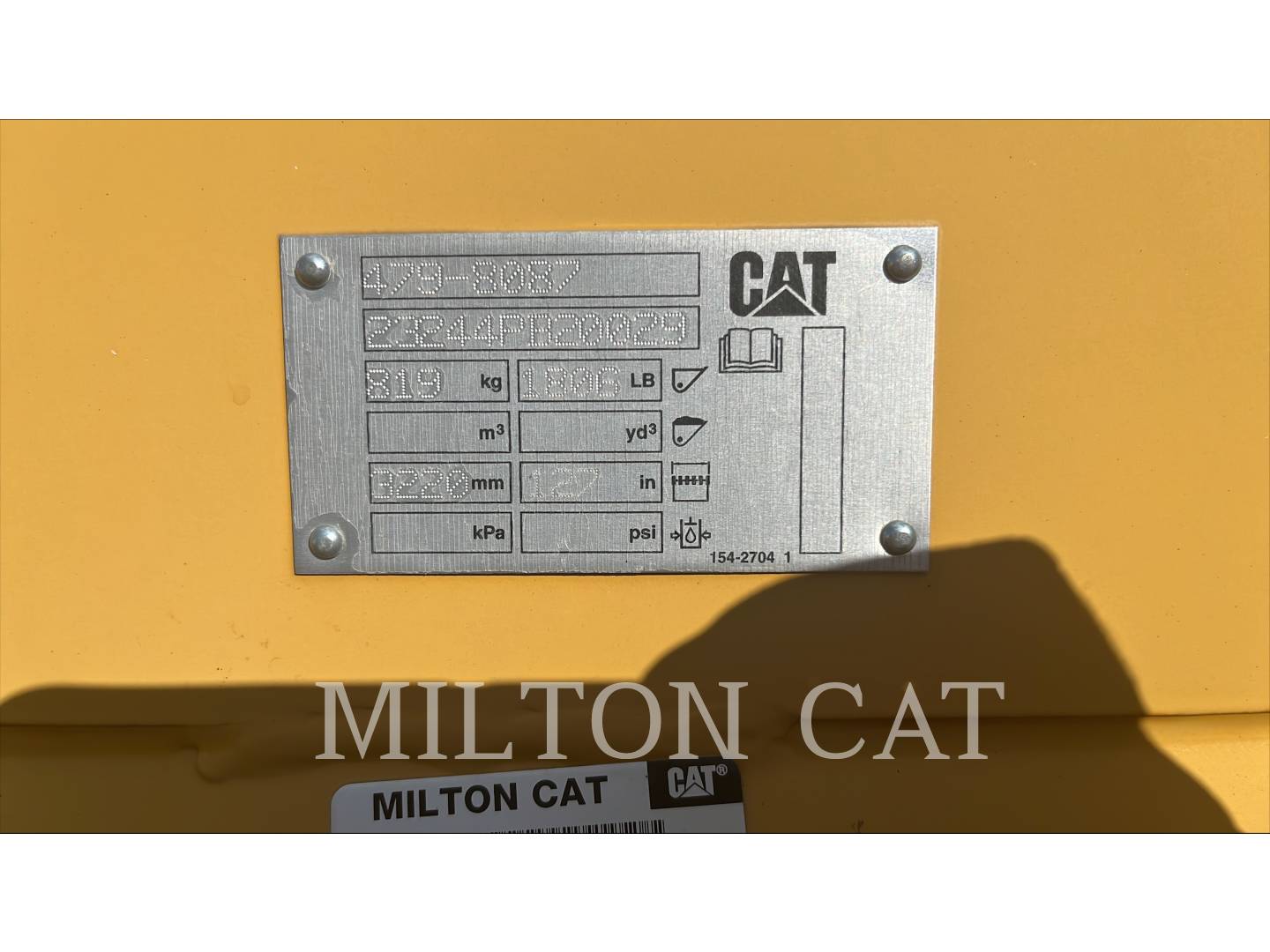 Cat BHL 10' SNOW PUSHER, IT, STEEL EDGE, Snow Removal Attachments, S/N: 23244PB20029, 2024 - Image 5