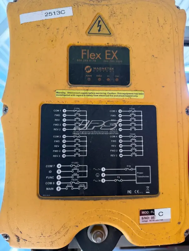 5 Ton, Heco Pacific, Overhead Cranes, 45' span, Yale wire-rope hoists, Flex EX receivers, 460 Volts, 3PH, (2 - Image 7
