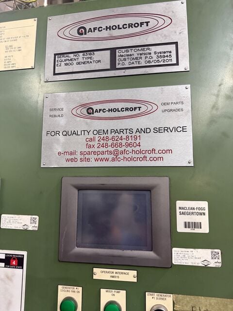 1800 cu.ft./hr., AFC Holcroft #EZ-1800, endothermic generator, gas, NG fuel, 480 V., 3-Phase, SSI Touch - Image 5