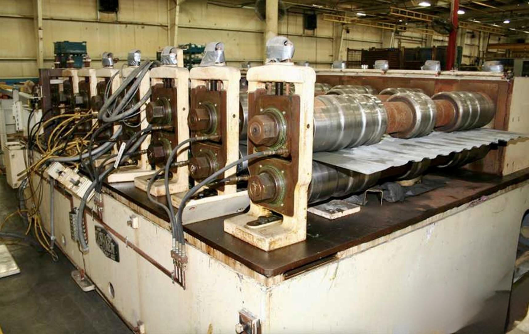 32 Stand, Tishken #32-XHW-4, rollformer, 4-1/2" shaft diameter, 70" roll space, 18" horizontal centers - Image 4