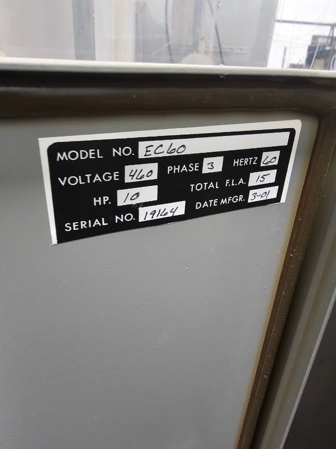 Nordson #20-6000, Versa Coat Powder Booth, 15 amps., 6000 cfm - Image 7