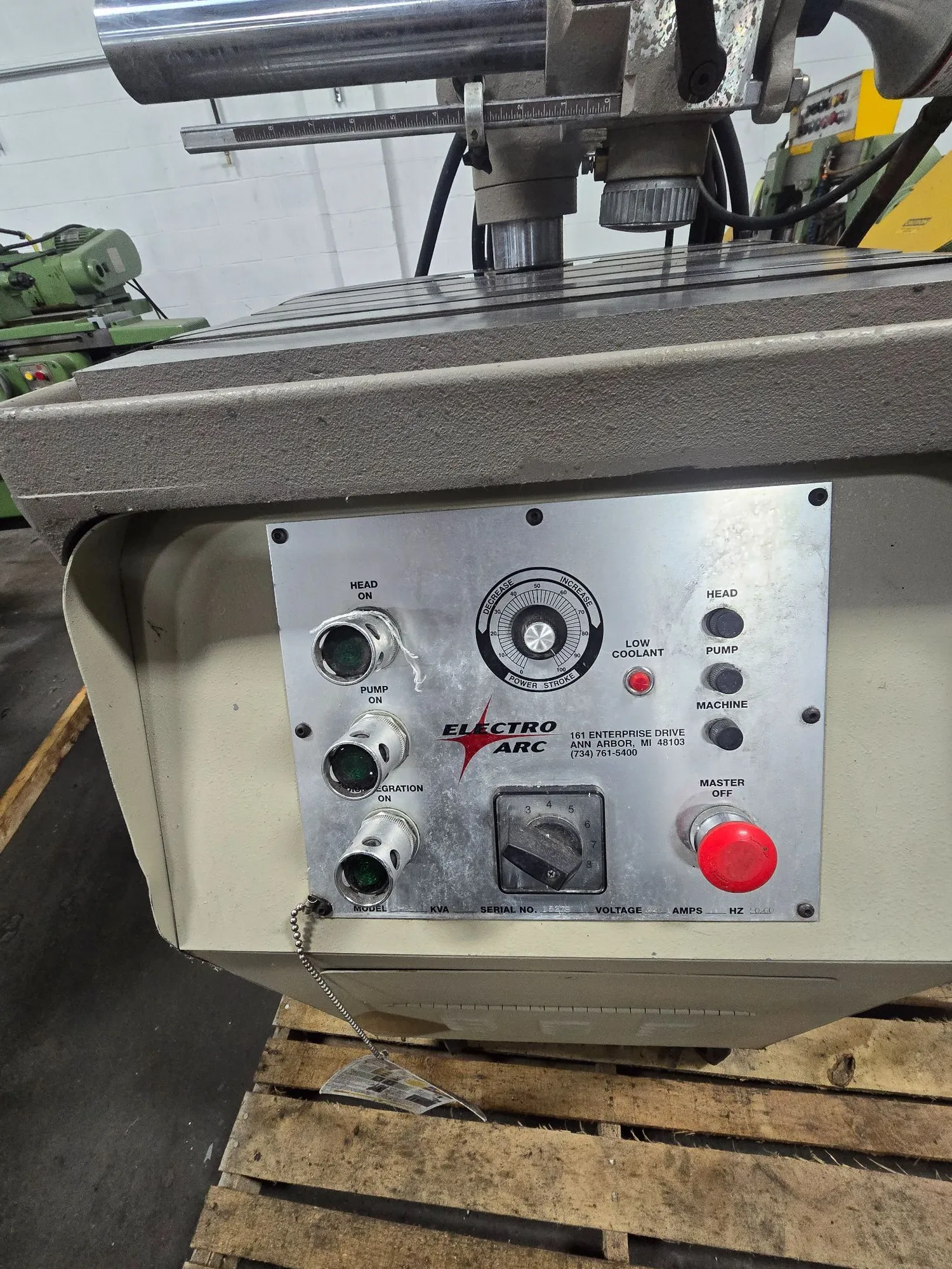 Electro-Arc #2SE, disintegrator, 10 KVA, 220 V., 20" x 18" table, 390 lbs - Image 2