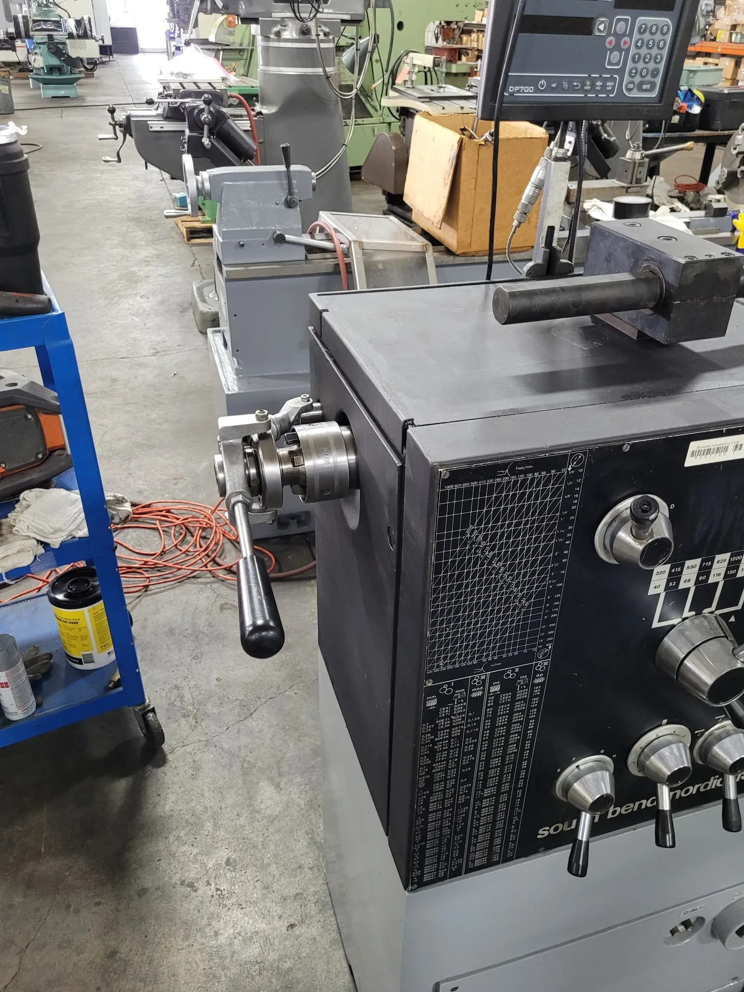 15" x 60" South Bend Nordic #15, engine lathe, digital read out, 2" bore, 40-2000 RPM, 7.5 HP, D1-6 - Image 7