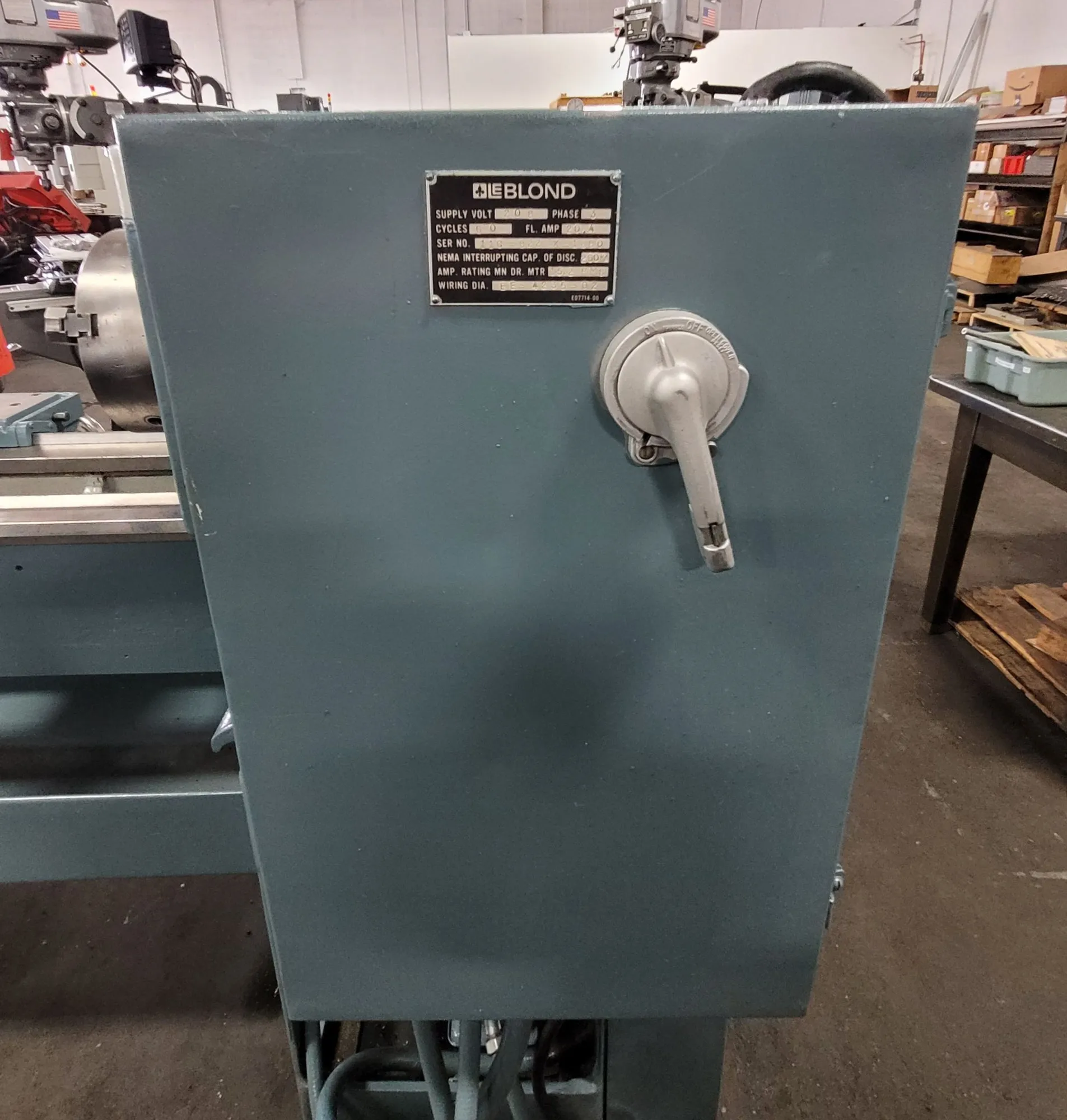 15.5" x 54" Leblond Regal #11C, servo shift toolroom lathe, 10" 3-jaw chuck, 2.375" bore, 45-1800 RPM, 7.5 HP - Image 5