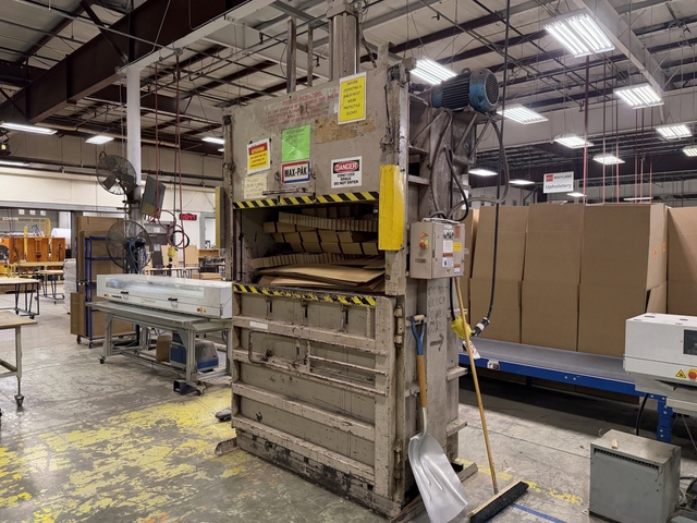 Max-Pak Cardboard Baler - Image 1