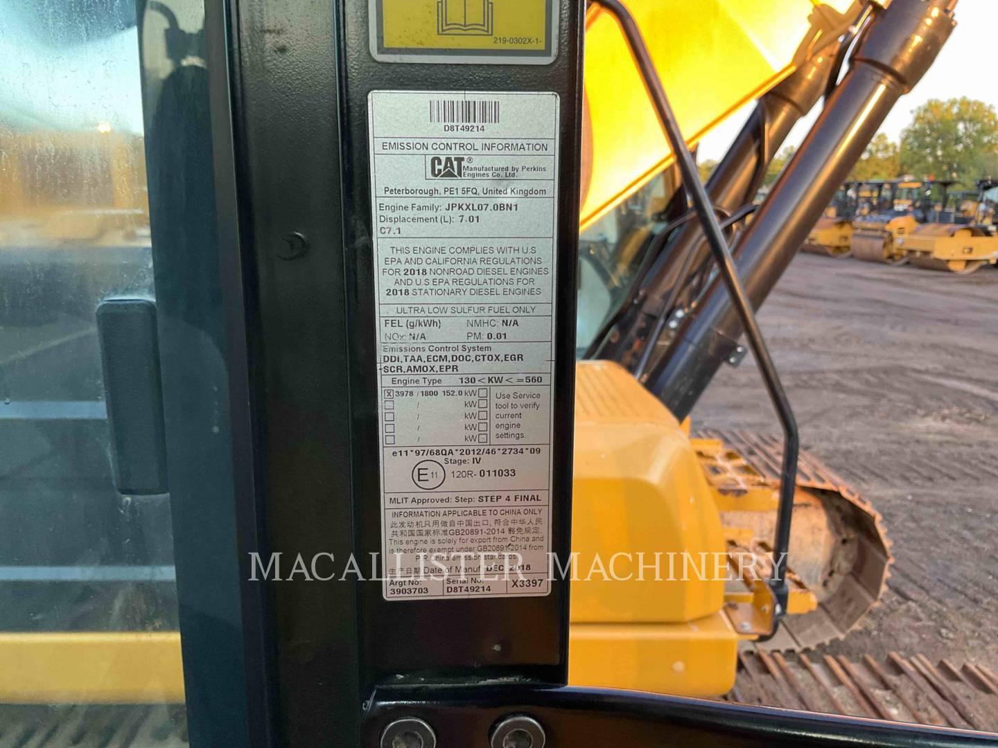 Caterpillar 326FL, 4475 hours, S/N: FBR20637, 2019 - Image 8
