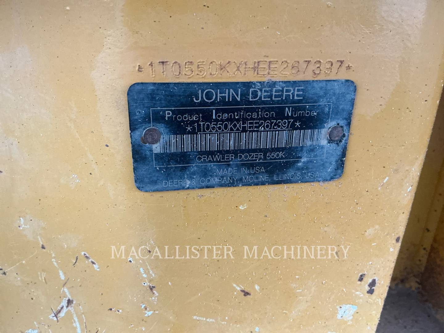 Deere & Co 550, 6217 hours, S/N: 1T0550KXHEE267397, 2014 - Image 6
