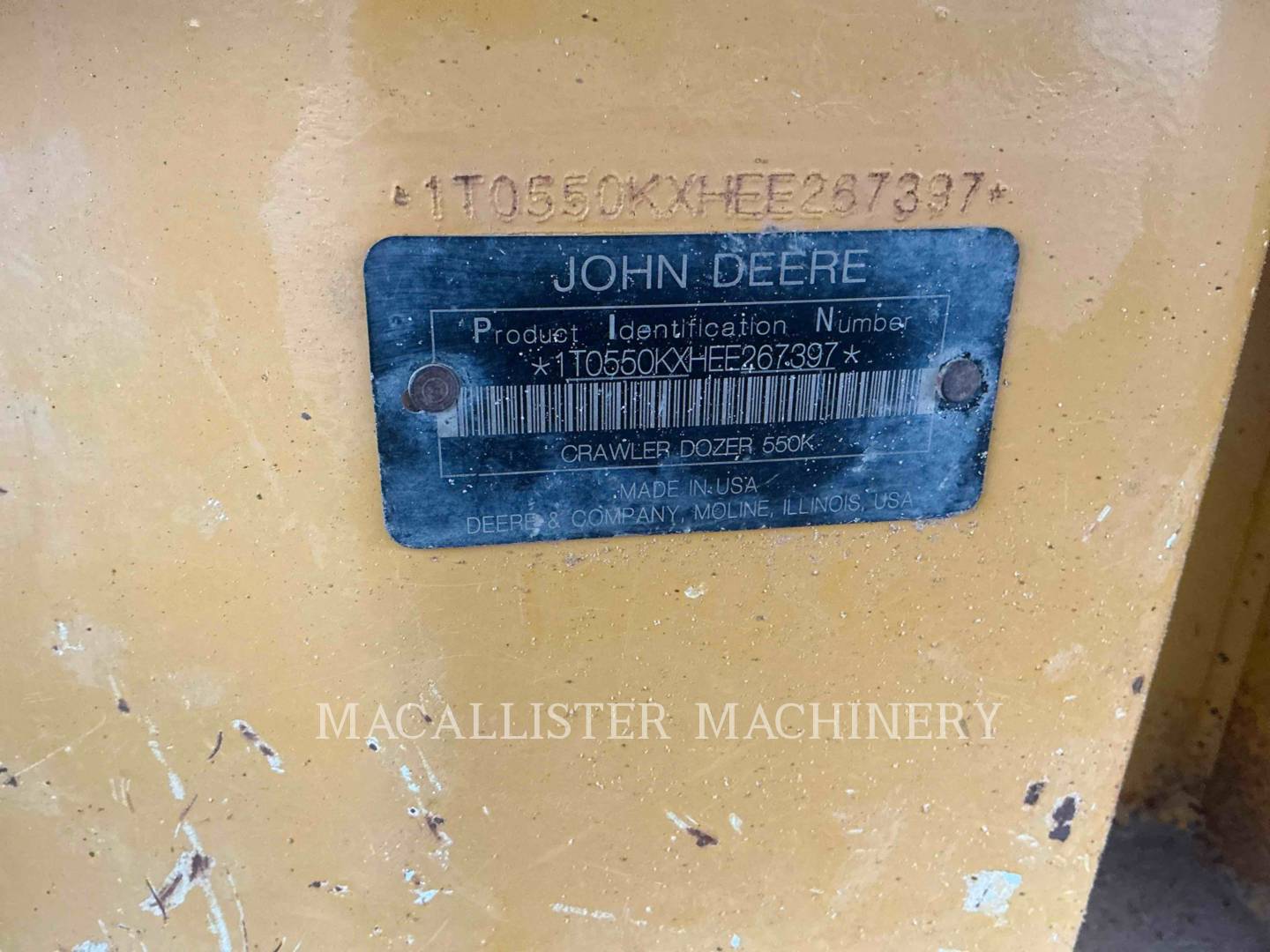 Deere & Co 550, 6217 hours, S/N: 1T0550KXHEE267397, 2014 - Image 8