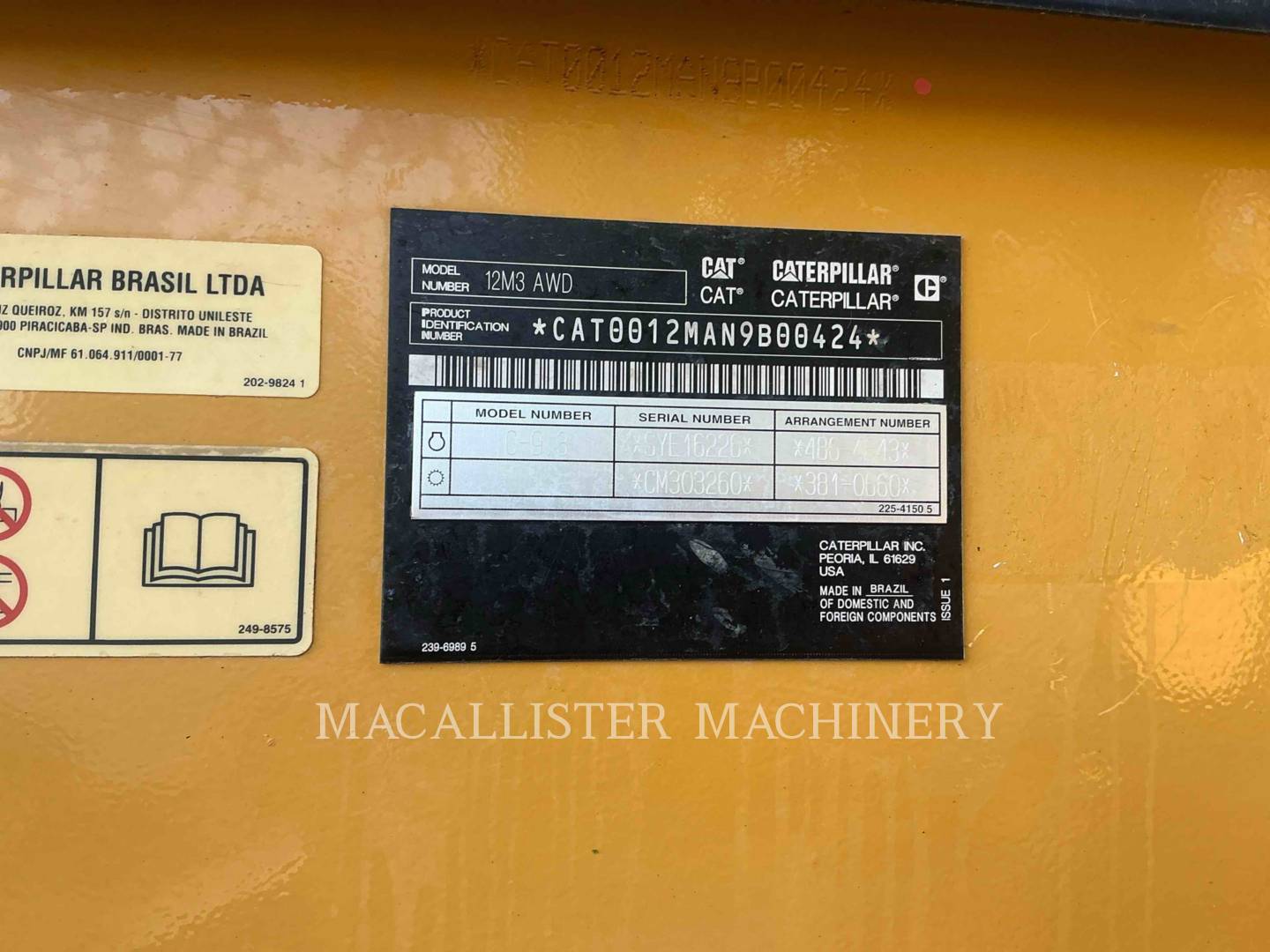Caterpillar 12M3 AWD, Motor Grader, 4194 hours, S/N: N9B00424, 2017 - Image 8