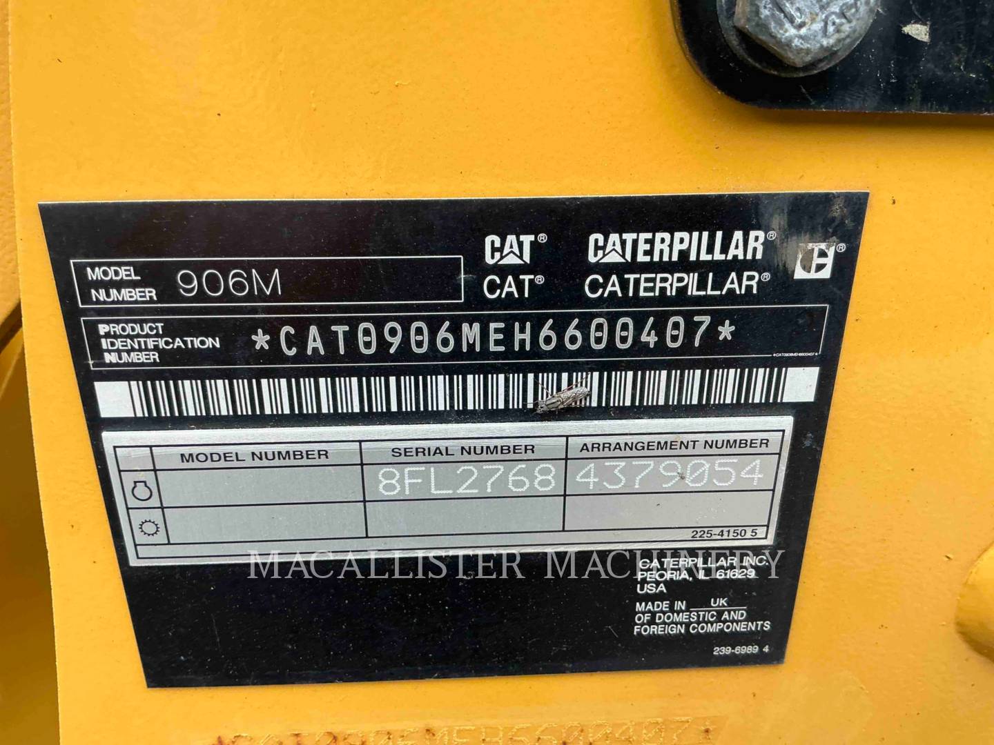 Cat 906M, Wheel Loader, 1338 hours, S/N: H6600407, 2016 - Image 6