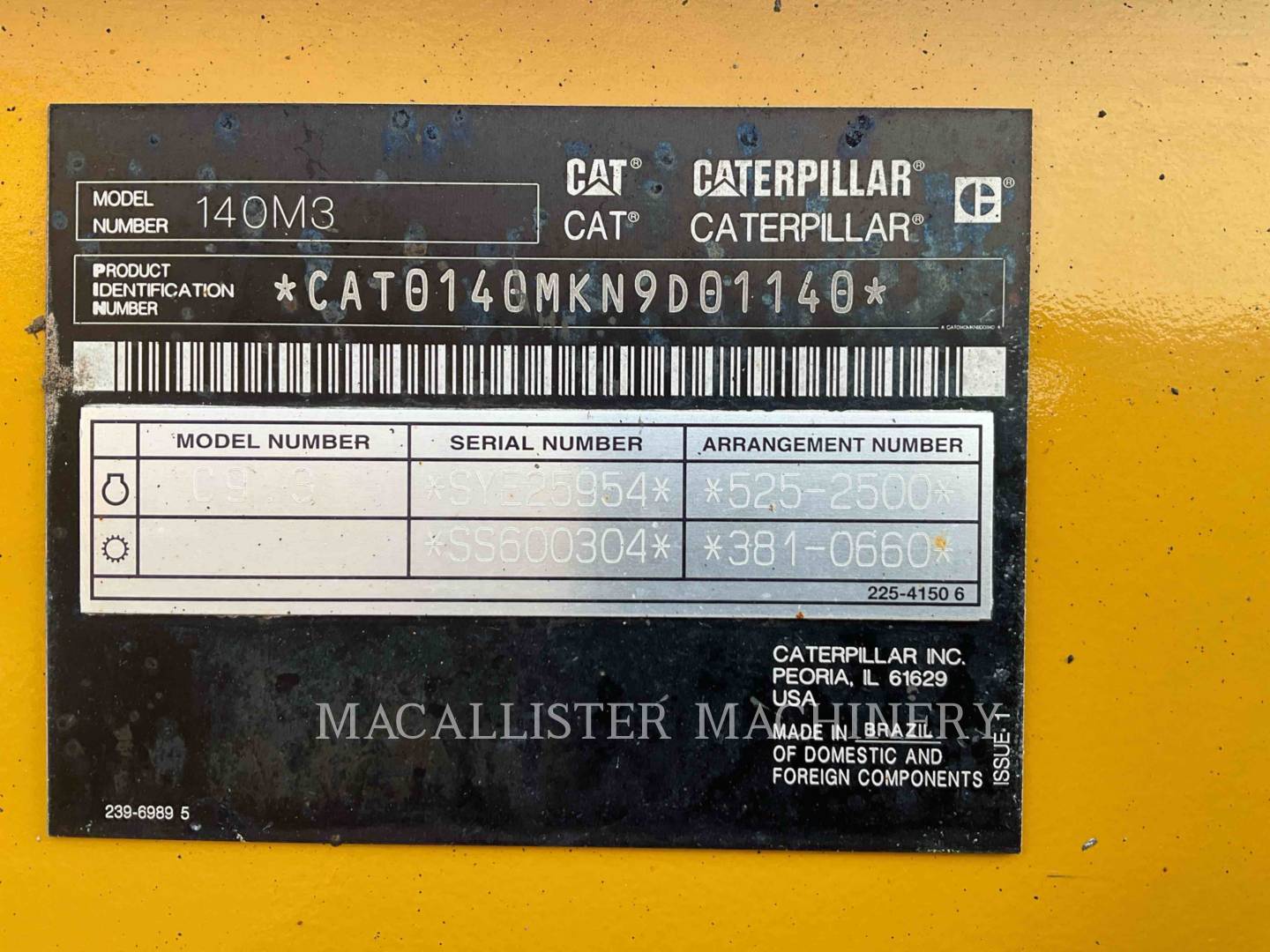Caterpillar 140M3 Z2, Motor Grader, 4684 hours, S/N: N9D01140, 2018 - Image 6