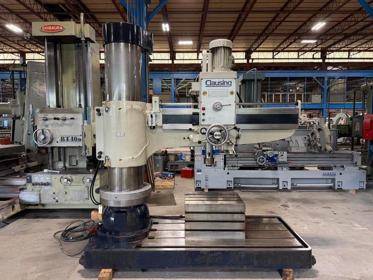 5' -17" Clausing #CL1600H, radial arm drill, power elevation, 27.5' x 19.5" T-slotted box table, 2001 - Image 1