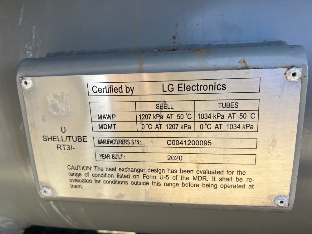 300 Ton, LG Centrifugal Chiller #RCWFUA3 / 300RT, new surplus, unused - Image 9