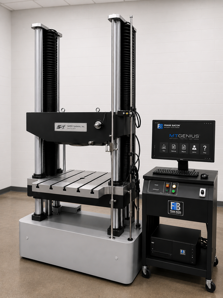 6500 lb. Satec #CB-60, 60K (300kN) tensile & compression testing system with 30" x 30" T-slotted table - Image 1