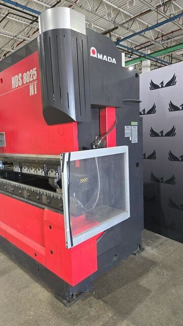 80 Ton, Amada #HDS-8025NT, CNC hydraulic press brake, AMNC, 8.4'OA, 87" between housing, 7.9" stroke, 2008 - Image 3