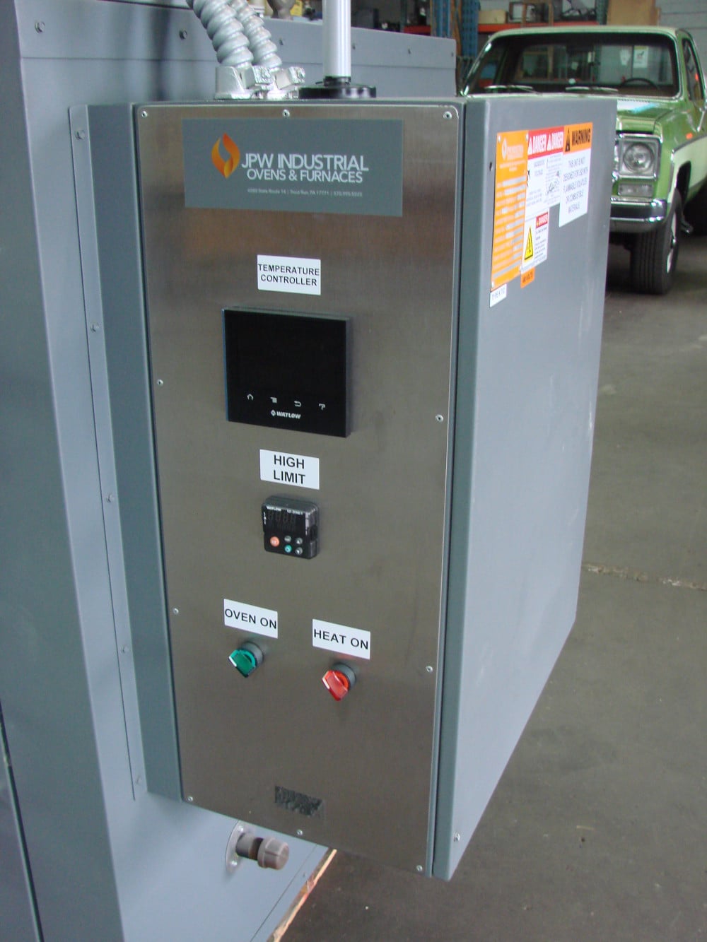 36" width x 36" H x 36" L JPW Design #ST333A1DTULP480V9KW, single door, aluminized steel interior, horizontal - Image 6
