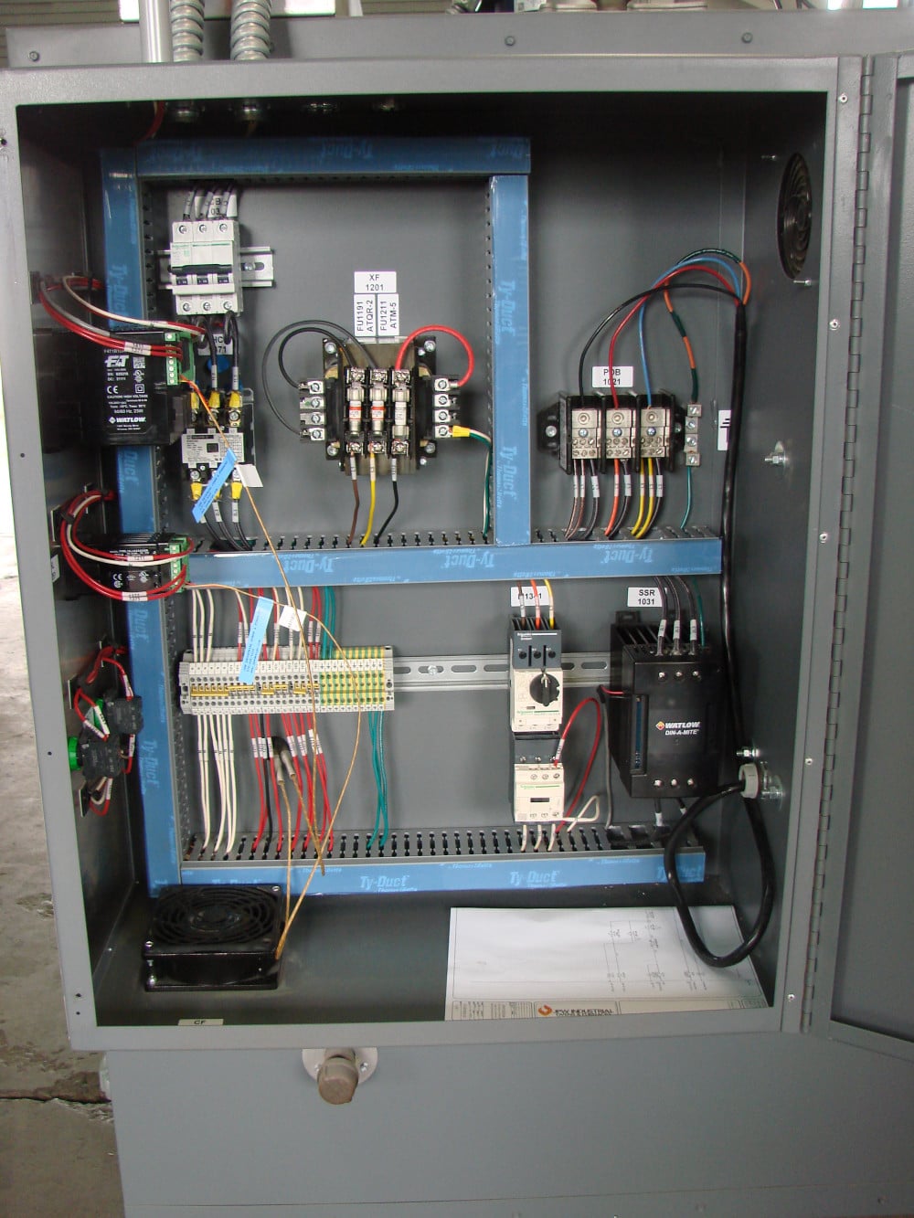 36" width x 36" H x 36" L JPW Design #ST333A1DTULP480V9KW, single door, aluminized steel interior, horizontal - Image 7
