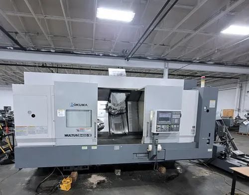 Okuma #Multus-B400-W, 8-Axis CNC Lathe, 27.9" swing, 59.06" machining length, 26.37" turning diameter, 15" - Image 1
