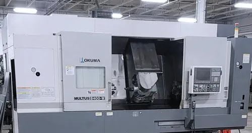 Okuma #Multus-B400-W, 8-Axis CNC Lathe, 27.9" swing, 59.06" machining length, 26.37" turning diameter, 15" - Image 2