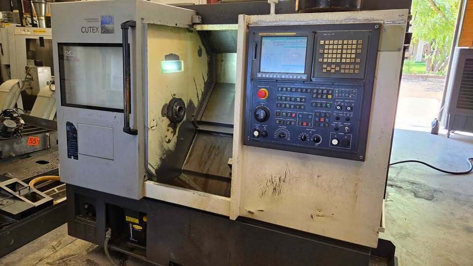 Hwacheon #Cutex-160A, CNC Lathe, 21-5/8" swing, 11-13/16" machining length, 11-13/16" turning diameter, 6" - Image 2
