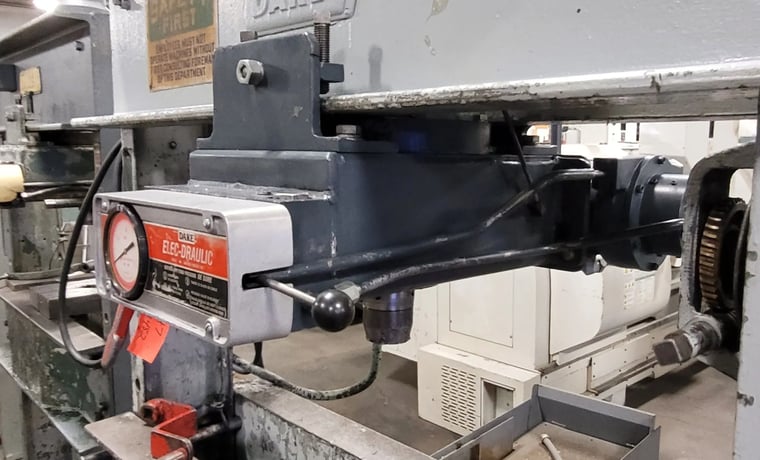 75 Ton, Dake #5-075, Elec-Draulic I H-Frame Press, 10" Ram Travel, 44" between housing, 36" daylight, 2 HP - Image 5