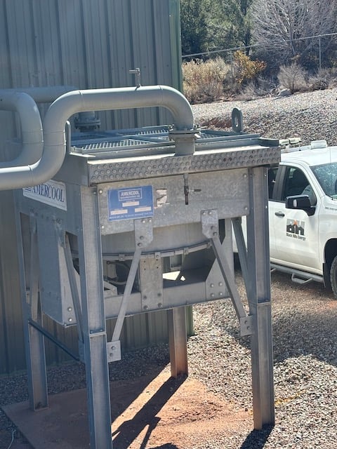 136 sq.ft., Americool #F7-60-1, air fin cooler, 2856 ext. sq.ft., Carbon Steel tubes, (105) 3/4" tubes, 6' 8" - Image 7