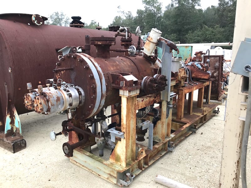 Hitachi, Hastelloy C polymerizer screw reactor, 142 FV psi @ 752&deg;F, Carbon Steel jacket, 5.5 KW drive, 480 - Image 1