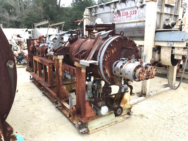 Hitachi, Hastelloy C polymerizer screw reactor, 142 FV psi @ 752&deg;F, Carbon Steel jacket, 5.5 KW drive, 480 - Image 3