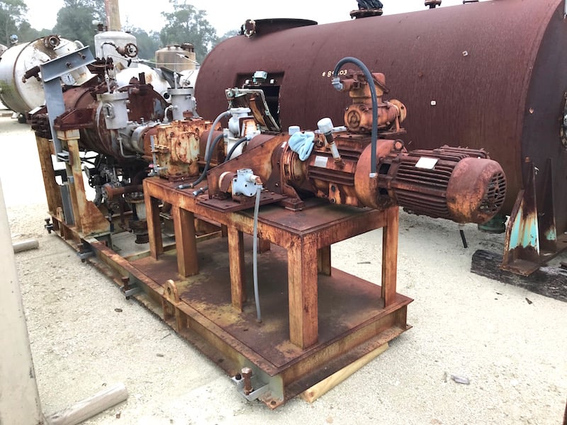 Hitachi, Hastelloy C polymerizer screw reactor, 142 FV psi @ 752&deg;F, Carbon Steel jacket, 5.5 KW drive, 480 - Image 7