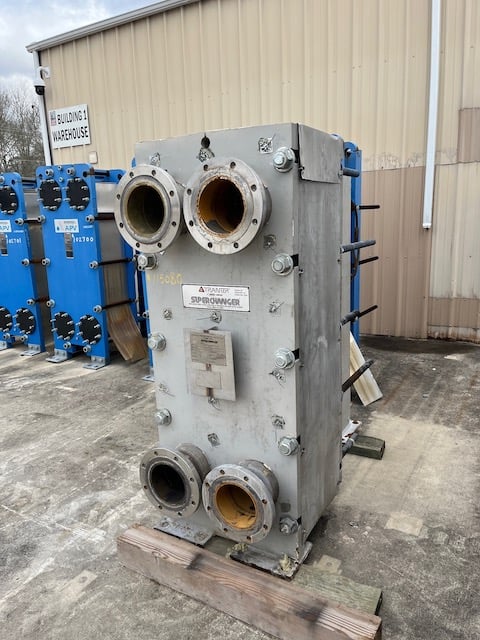634 sq.ft., Tranter Superchanger #UXP-060-M-6-UP-106, plate heat exchanger, 150 psi, plates, 350°F, 2005 (2 - Image 8