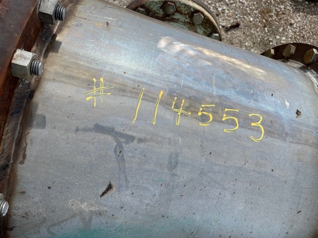 650 sq.ft., 100 psi shell, 50 psi tube, Doyle & Roth, Stainless Steel, Alloy 20 tubes, 300°F shell, 150°F - Image 3