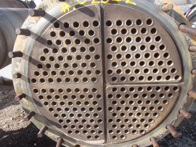 1075 sq.ft., Atlas, heat exchanger, Alloy 20 shell, 904L Stainless Steel tubes, .75" tube diameter, 18' tube - Image 3
