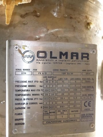 2700 sq.ft., 117 psi shell, 205 psi tube, Olmar, 428&deg;F, 2005 - Image 7
