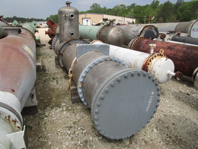 1780 sq.ft., 75 psi shell, 75 psi tube, Atlas Industrial, 300°F, .75" tube diameter, 12' tube length, 1982 - Image 4