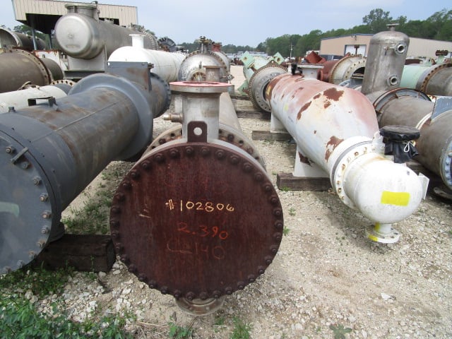 750 sq.ft., 75 psi shell, 75 psi tube, Heat Transfer Equipment, 650&deg;F shell, .75" tube diameter, 12' tube - Image 5