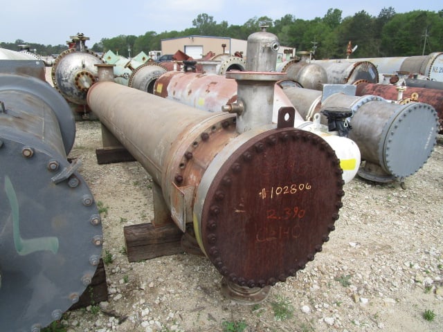 750 sq.ft., 75 psi shell, 75 psi tube, Heat Transfer Equipment, 650&deg;F shell, .75" tube diameter, 12' tube - Image 6