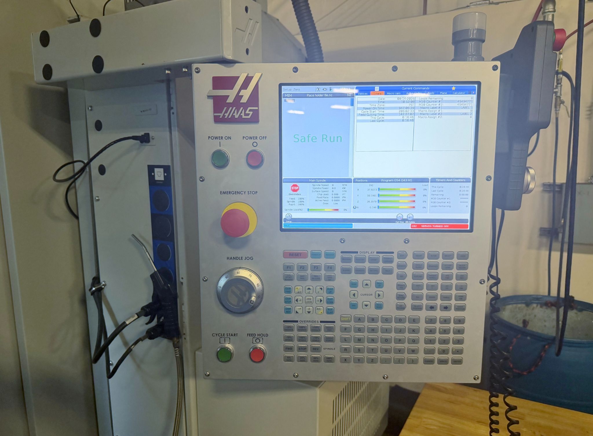 Haas #EC-1600ZT-5AX, horizontal machining center, 60" X, 50" Y, 40" Z, 7500 RPM, 30 HP, 50 automatic tool - Image 7