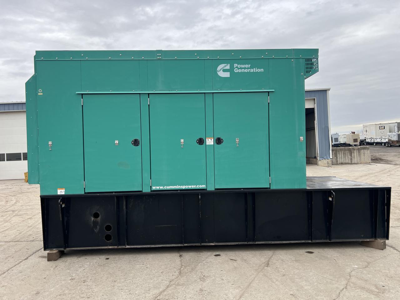 500 KW Cummins #DFEK-4505105, diesel generator set, 277/480 Volts, 1/3 phase, 755 HP @ 1800 RPM, sound - Image 1
