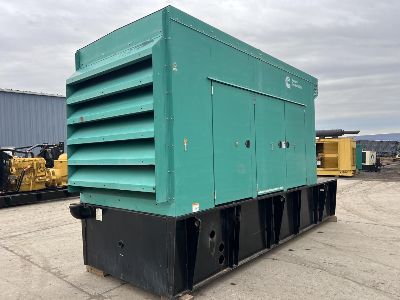 500 KW Cummins #DFEK-4505105, diesel generator set, 277/480 Volts, 1/3 phase, 755 HP @ 1800 RPM, sound - Image 2