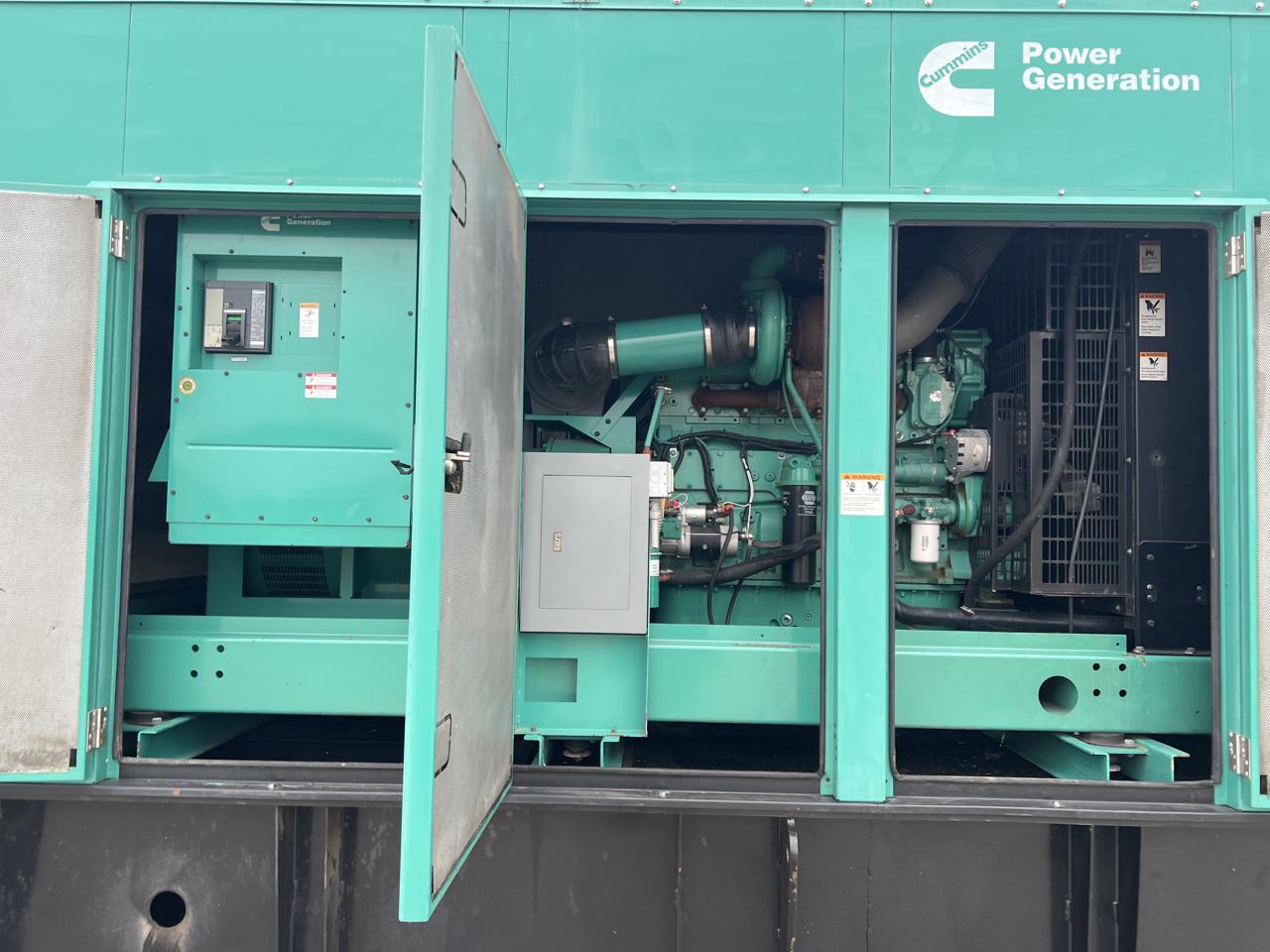 500 KW Cummins #DFEK-4505105, diesel generator set, 277/480 Volts, 1/3 phase, 755 HP @ 1800 RPM, sound - Image 8