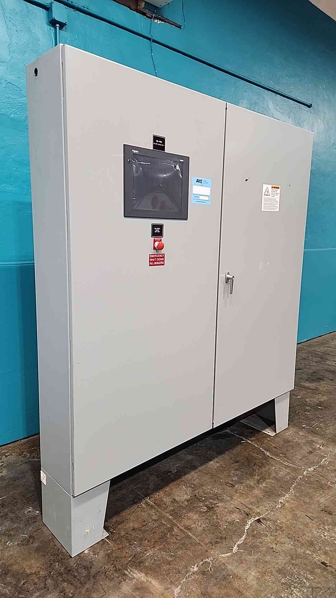 Allen-Bradley ControlLogix PLC Cabinet w/ Schneider Magelis HMI, Boiler Control Panel - Image 2