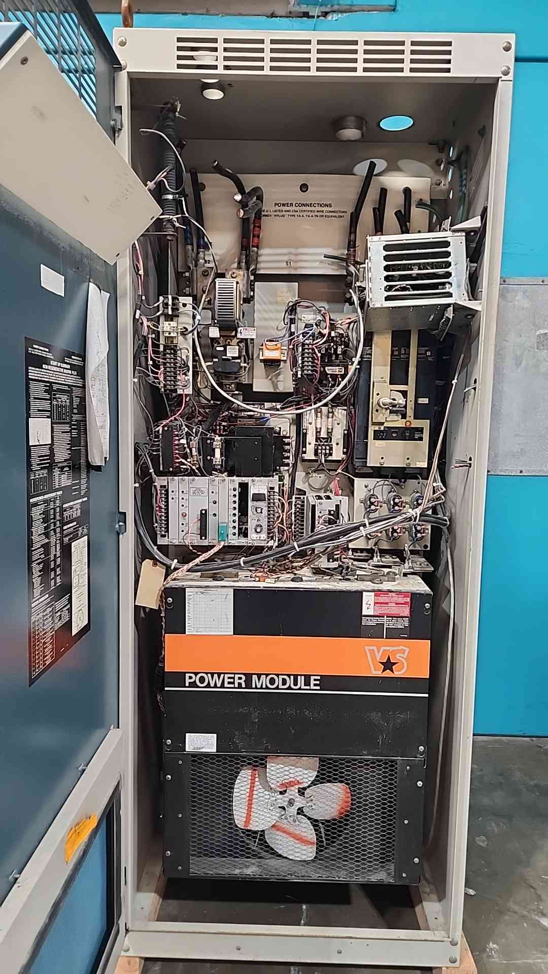 400 HP Reliance Electric MaxPak Plus, #1GA693953, VS Drive Cabinet, 460 Volts AC Input, 500 Volts DC Output - Image 5