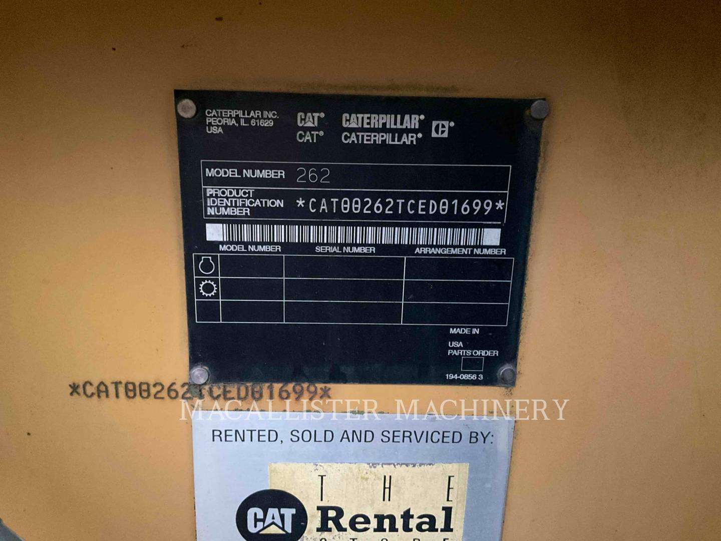Cat 262, Skid Steer Loader, 1352 hours, S/N: CED01699, 2003 - Image 4
