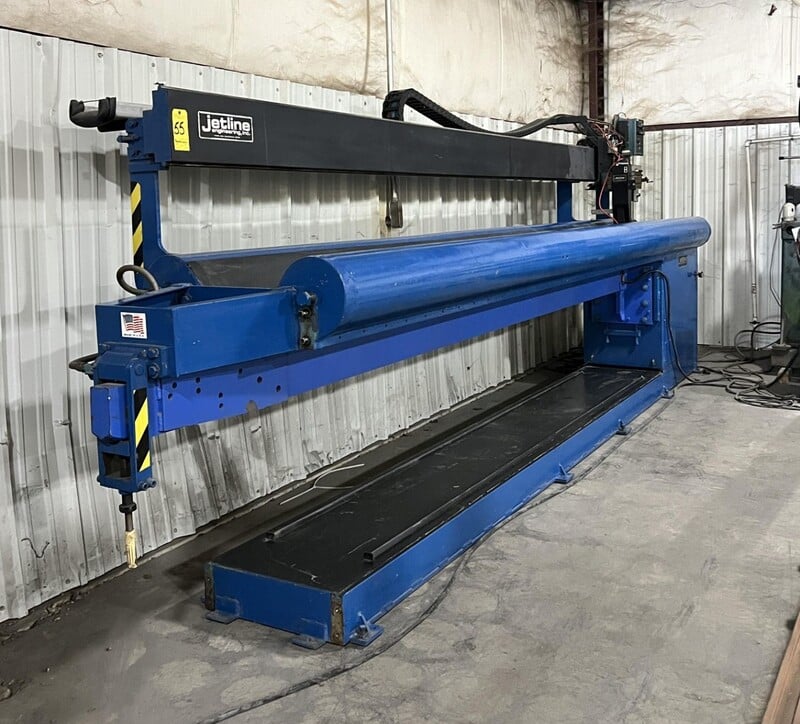 Jetline #LWC-168, 14' combination internal external longitudinal seam welder with Miller welder arc length - Image 2