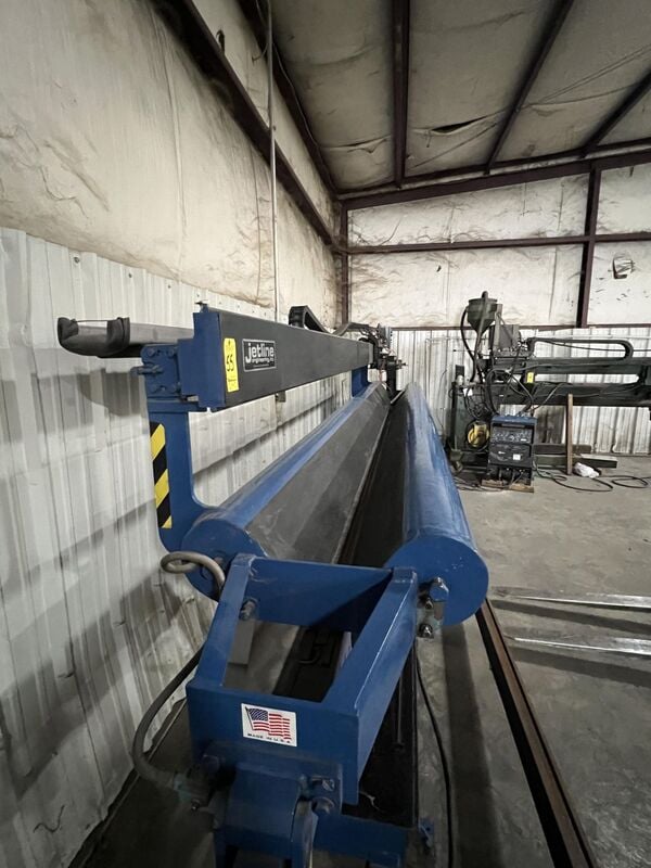 Jetline #LWC-168, 14' combination internal external longitudinal seam welder with Miller welder arc length - Image 3