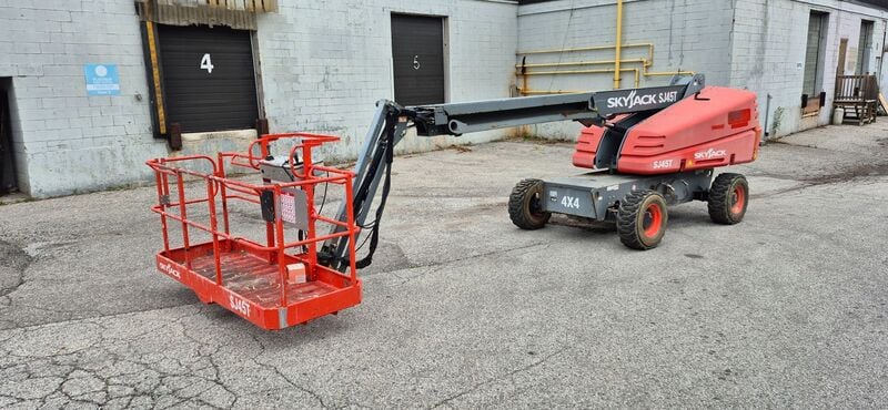 Skylift #SJ45T, 4 x 4, zoom boom, 45' lift, Kubota WG2503 dual fuel engine, 4466 hours, 2017 - Image 6